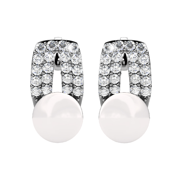 Pearlie Earrings (Crystal)