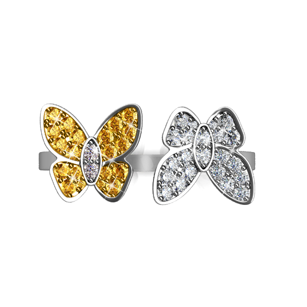 Butterfly Lovers Ring - US Size 5