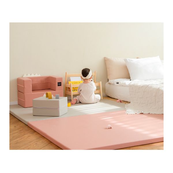 Designskin Candy Plus Playroom Folder Mat - Rose Beige + Ash Grey 200