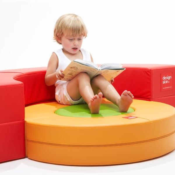 Designskin Baby Play Donut Sofa (A Type (Red + Orange)
