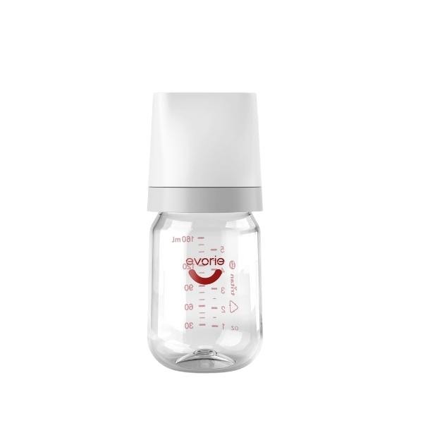 A.B. Tritan Wide Neck Drinking Bottle - 1 Liter, Grey/Transparent, BPA-Free