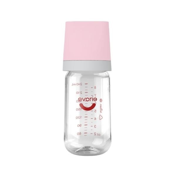 Tritan Wide-neck Baby Milk Feeding Bottle 240mL/8oz, Camellia