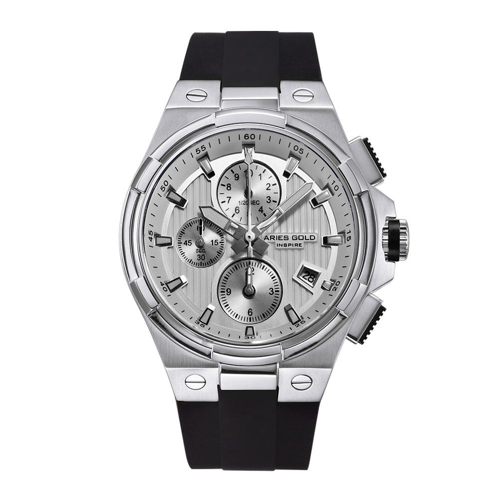 ARIES GOLD KING SILVER STAINLESS STEEL G 7311 S-S HI-TECH BLACK ...