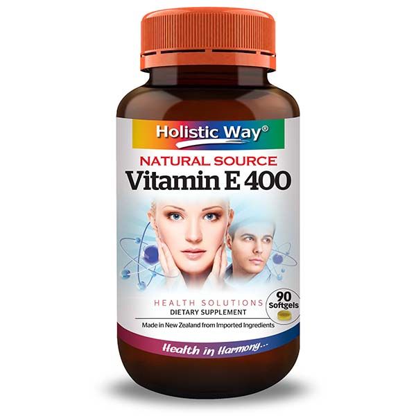 Holistic Way Natural Source Vitamin E 400 (90 Softgels)