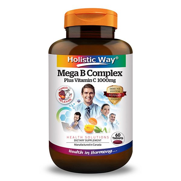 Holistic Way Mega B Complex Plus Vitamin C 1000mg