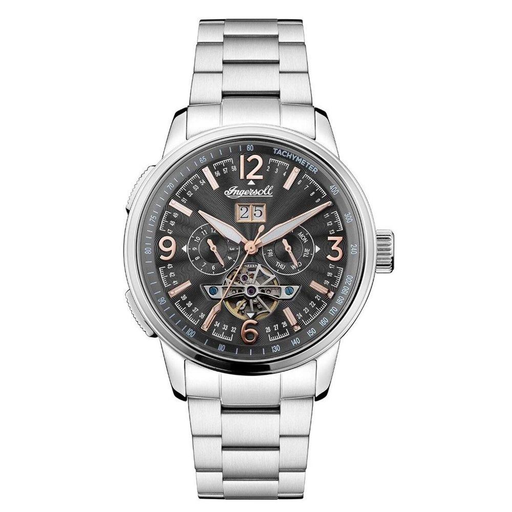 Ingersoll The Regent Automatic Silver Stainless Steel I00304B Silver ...