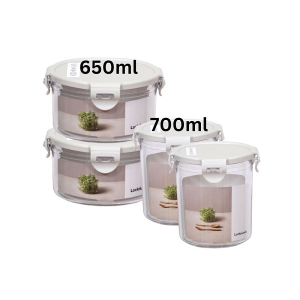 Algo Glass Food Container with Divider 1L