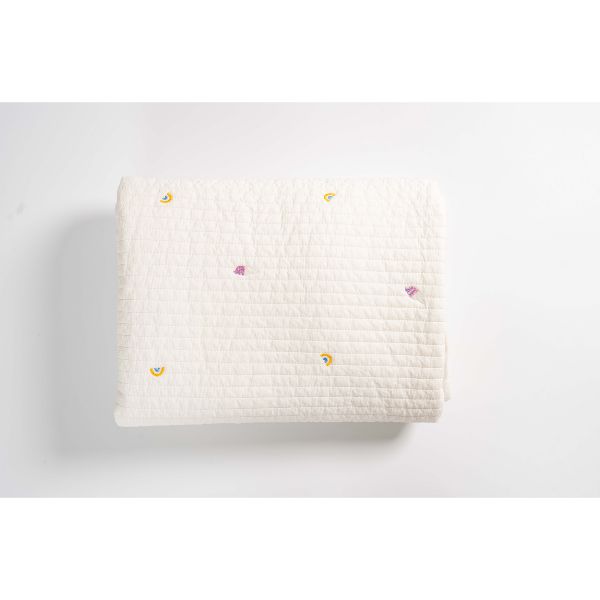 Little kBaby Breathable Premium Cotton Fitted Sheet - White (130x70cm)