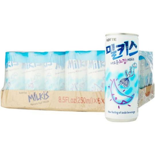 Lotte Milkis Carbonated Yoghurt Drink 250ml x 30 Cans
