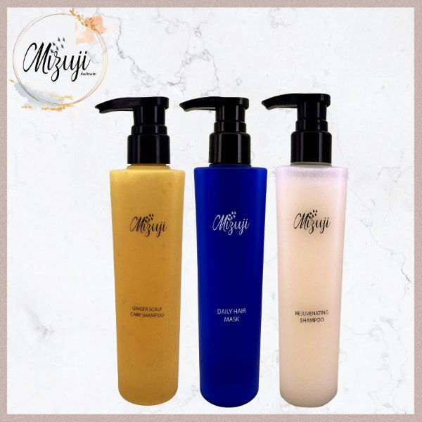 Mizuji Shampoo and Hair Mask 3 bottles