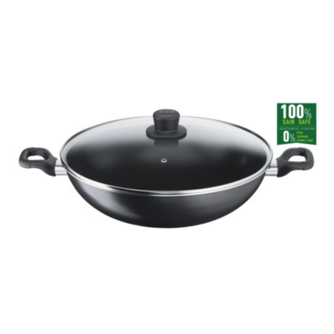TEFAL Cook Easy Chinese Wok 36cm w/lid B50392