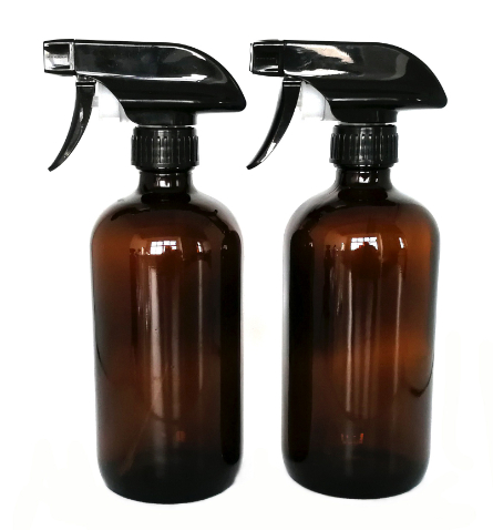 Truffula Forest Set Of 2 Amber Glass Spray Bottles