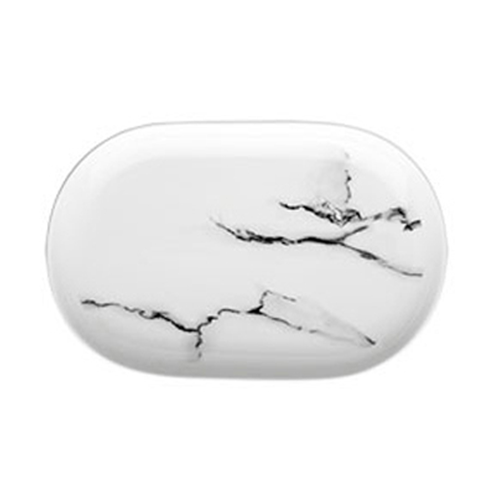 Truffula Forest [White] Oblong Marble Vein Platter