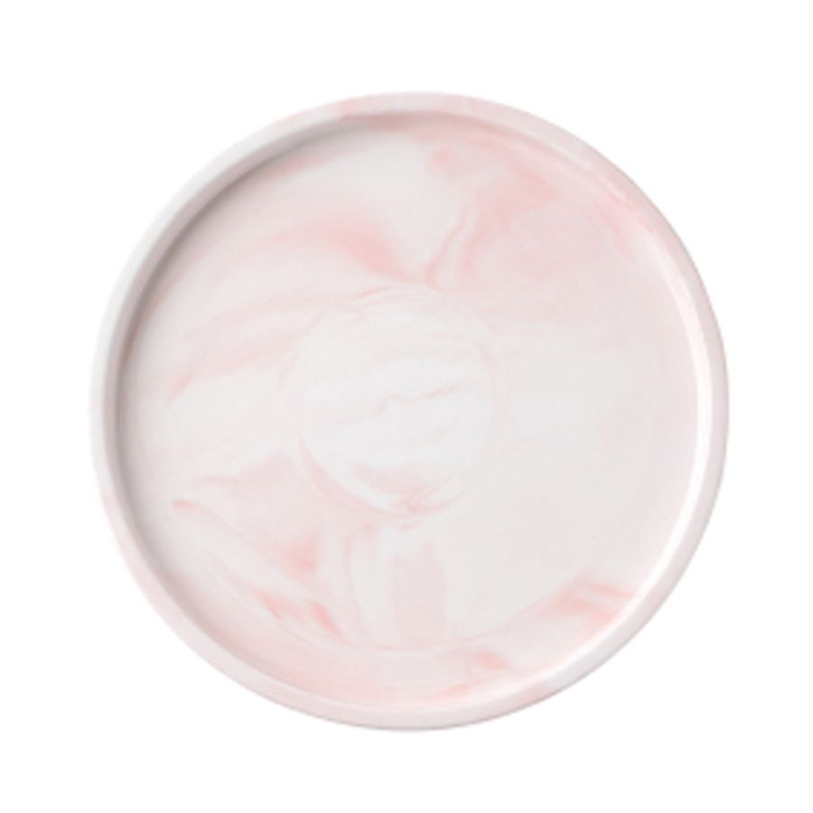 Truffula Forest [Pink] Round Marble With Edge