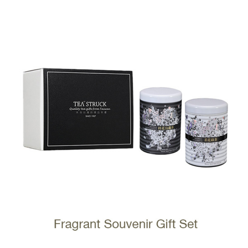 Fragrant Souvenir Gift Set (2x 50g  Osmanthus Oolong Tea + 2x 50g Camellia Tea)