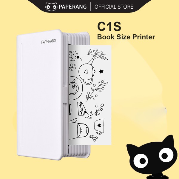 Paperang C1S Wide Format Thermal Printer. Support 2", 3" and 4" Printing. Print study notes, sticker, Airway Bill.