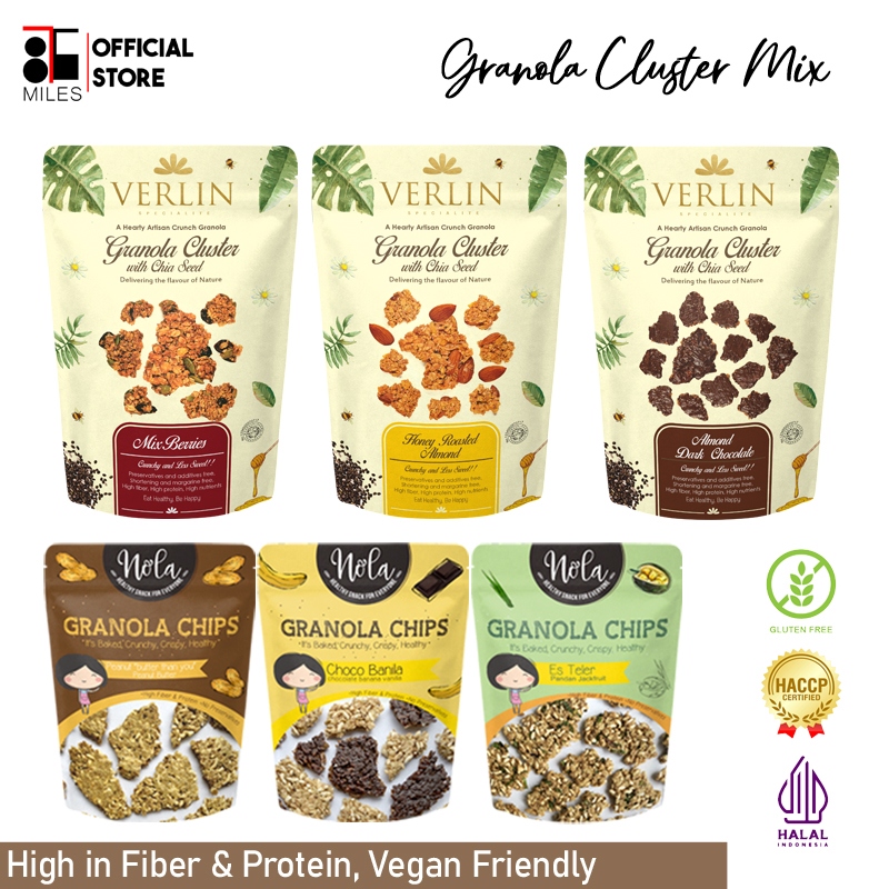 VERLIN Granola Cluster Mix (3 Variants Granola Cluster & Granola Chips)