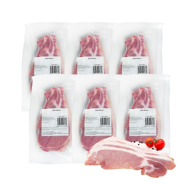 Kelly’s Back Bacon 3KG (500gx6) Frozen