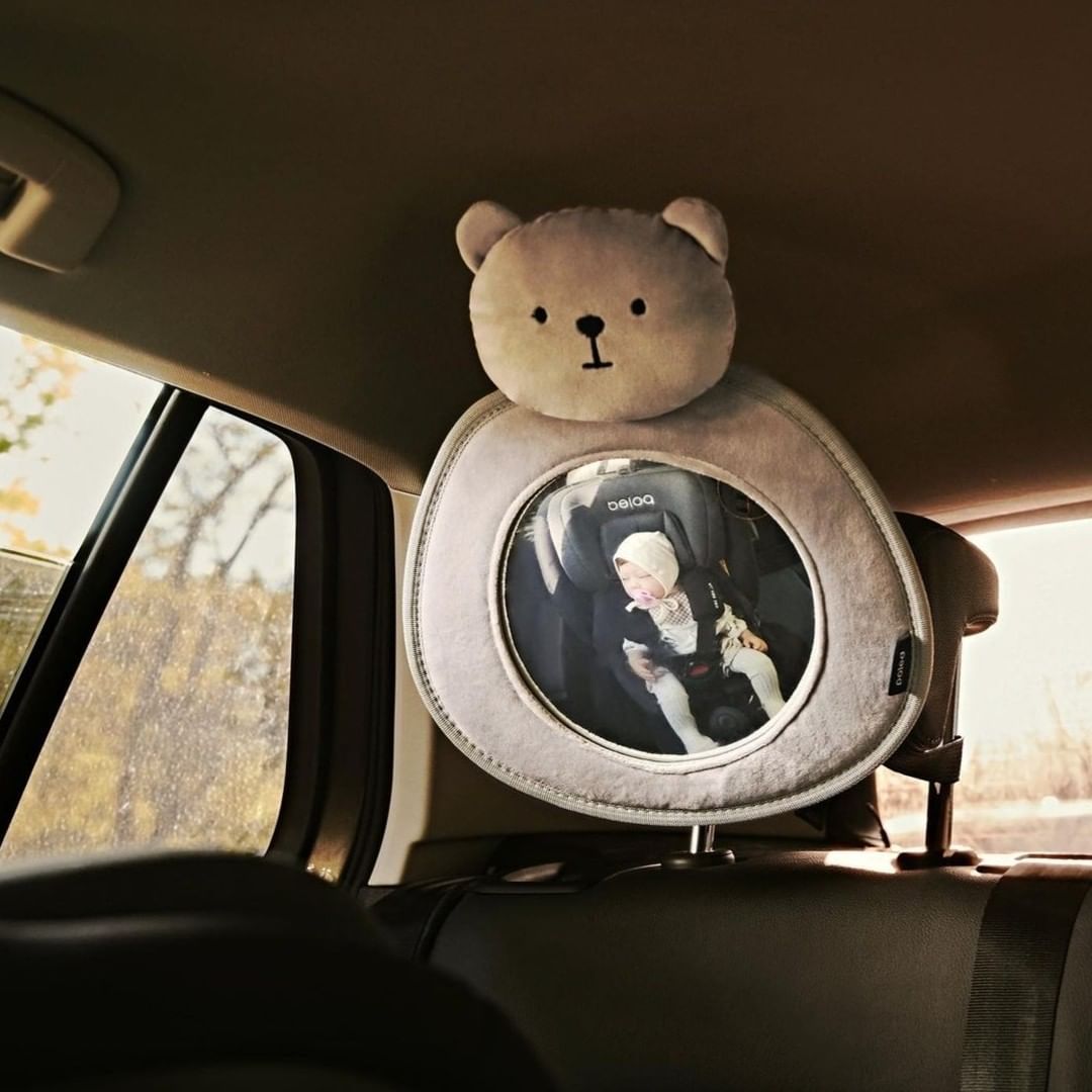 Poled Back Seat Mirror - Large | Bear