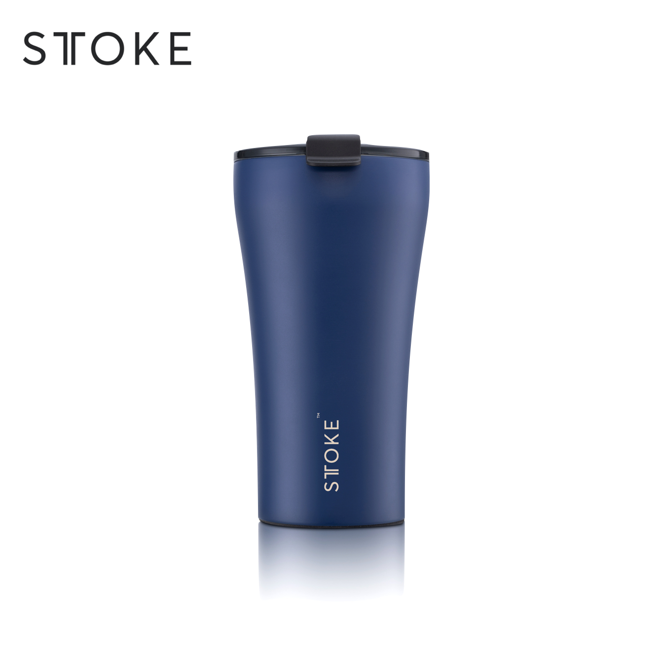Sttoke Leakproof Ceramic Cup 16 oz - Magnetic Blue