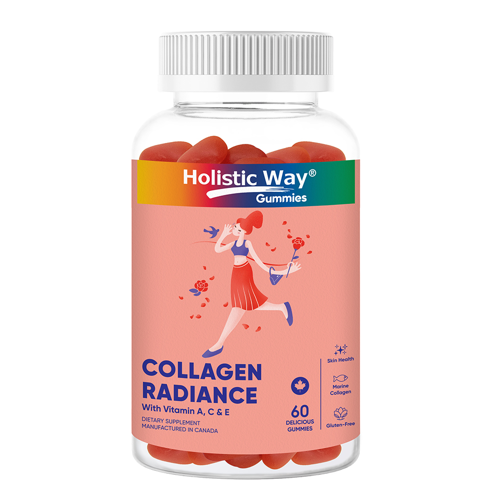 Holistic Way Collagen Radiance Gummy with Vitamin A, C & E (60 Gummies)