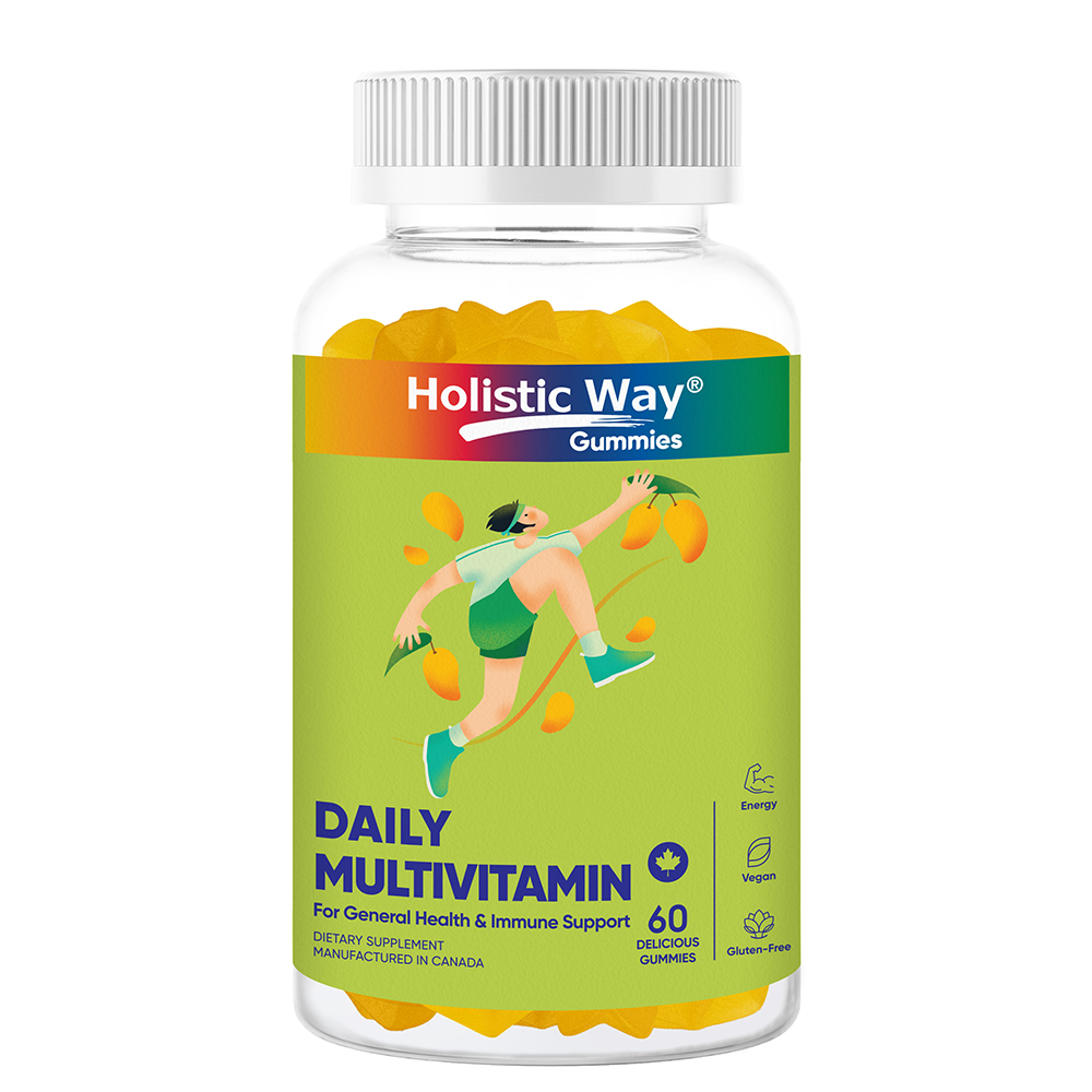 Holistic Way Daily Multivitamin Gummy for General Health & Immune Support, Vegan (60 Gummies)