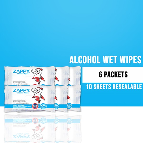 Zappy IPA Alcohol Wipes Resealable