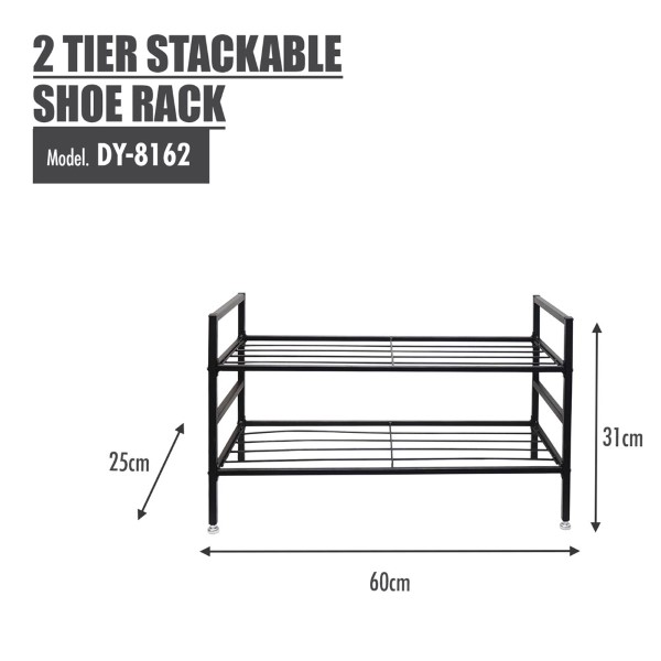 HOUZE - SLIM - Stackable Shoe Rack (Length: 60cm)