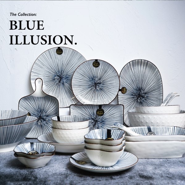 Table Matters - Blue Illusion Collection