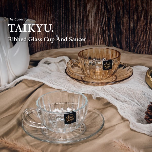 Table Matters - TAIKYU Glass Cup and Saucer Collection