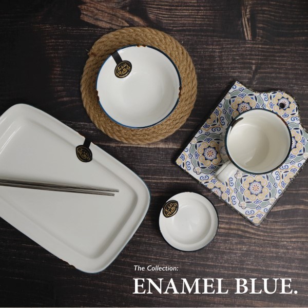 Table Matters - Enamel Blue Collection