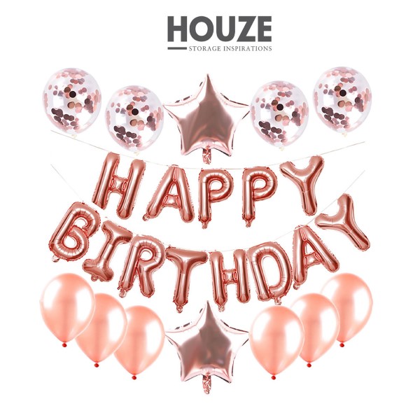 HOUZE - Happy Birthday Balloon Set (4 types of design)