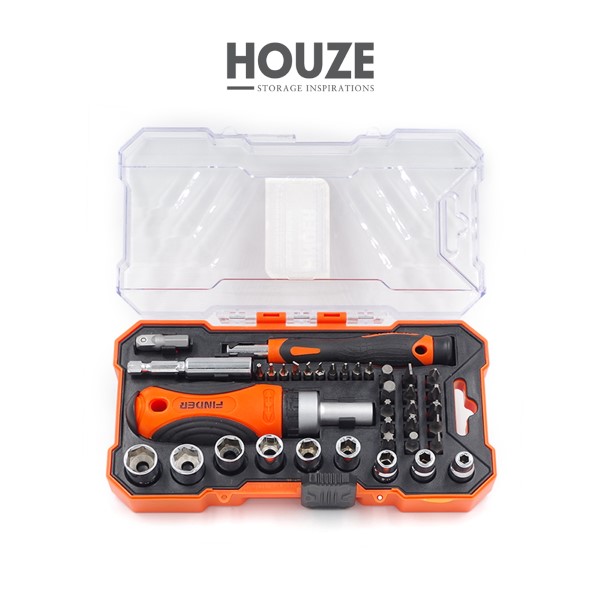 HOUZE - FINDER - 38pcs Ratchet Screwdrver & Bits Set