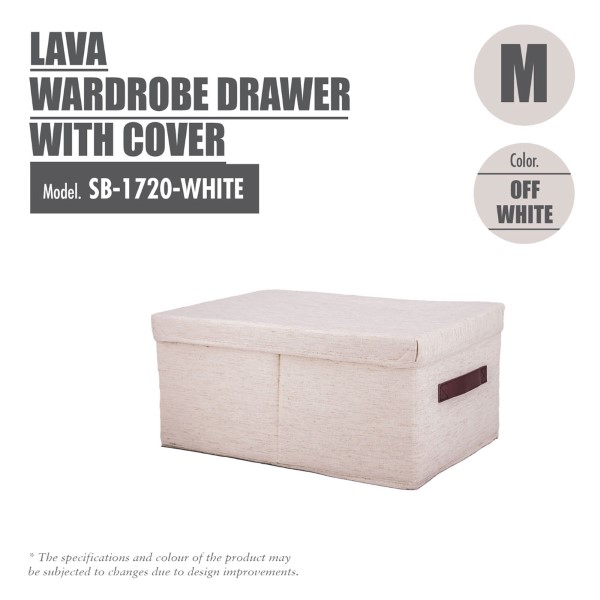 HOUZE - Lava - Wardrobe Drawer with Cover - Off White (M/L)