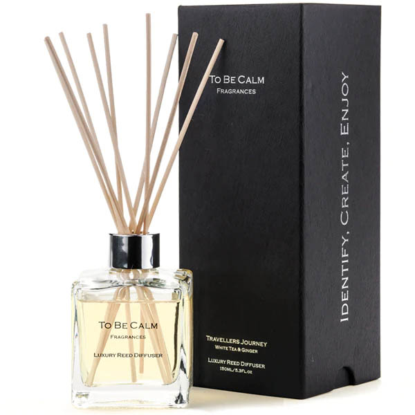 To Be Calm Traveler's Journey - White Tea Ginger - Reed Diffuser