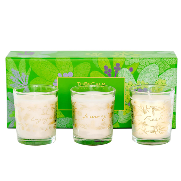 To Be Calm The Tea Collection - Votive Candle Set