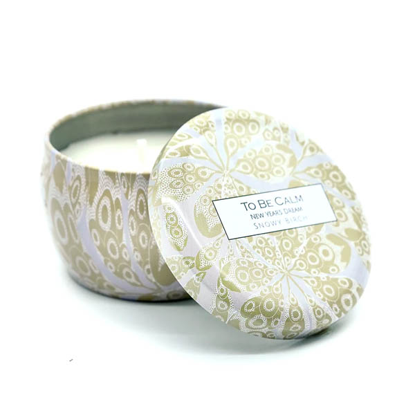 To Be Calm New Years Dream - Snowy Birch - Mini Soy Candle