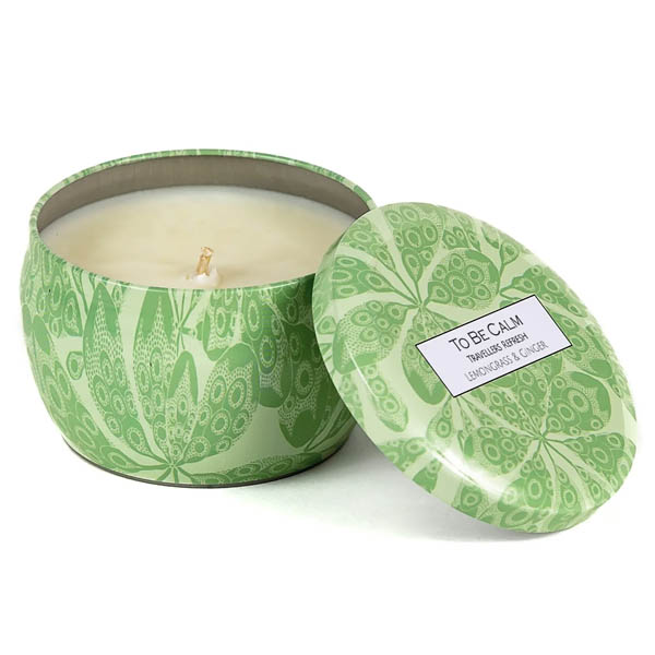 To Be Calm Traveller's Refresh - Lemongrass & Ginger - Mini Soy Candle
