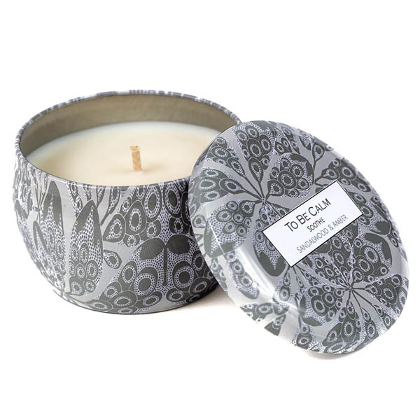 To Be Calm Soothe - Sandalwood & Amber - Mini Soy Candle