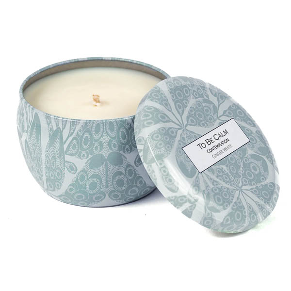 To Be Calm Contemplation - White Ginger - Mini Soy Candle