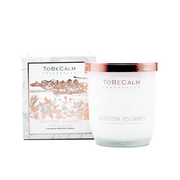 To Be Calm Sentosa Journey - Ixora & Ocean - Medium Soy Candle