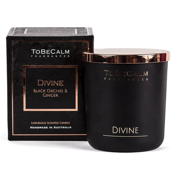 To Be Calm Divine- Black Orchid & Ginger - Deluxe XL Soy Candle