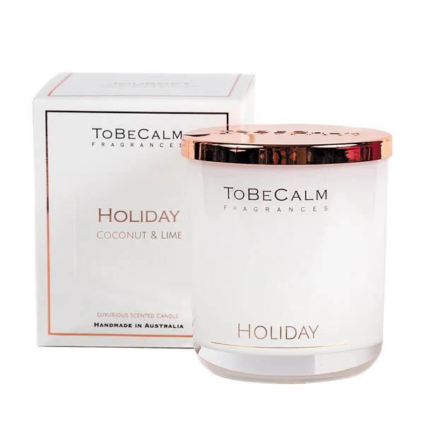 To Be Calm Holiday - Coconut & Lime - Luxury Large Soy Candle