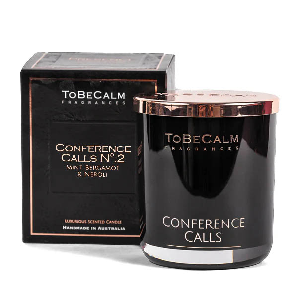 To Be Calm Conference Calls No.2 - Mint, Bergamot & Neroli - Luxury Large Soy Candle