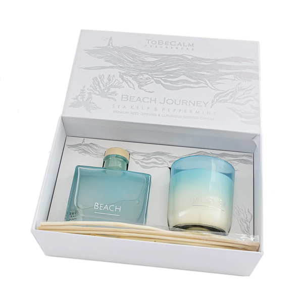 Beach Journey - Sea Kelp & Peppermint - Candle & Diffuser Duo Set