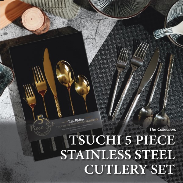 Table Matters - TSUCHI 5 Piece Stainless Steel Cutlery Set