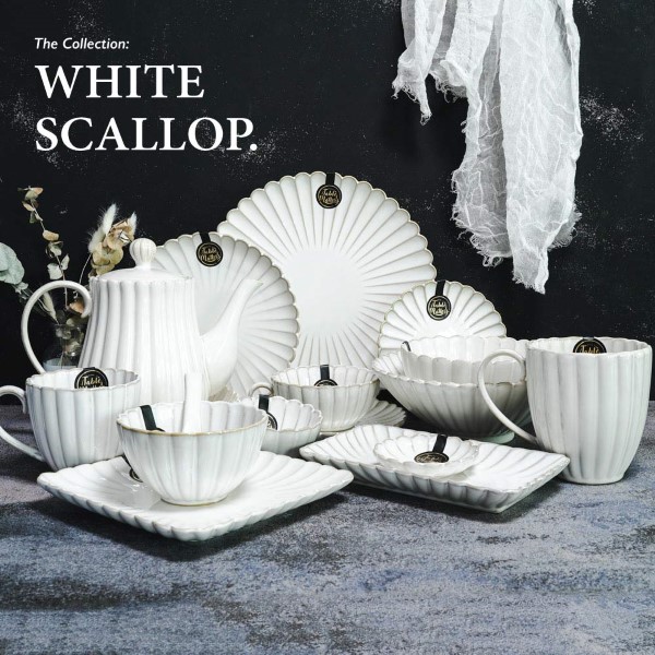 Table Matters - White Scallop Collection