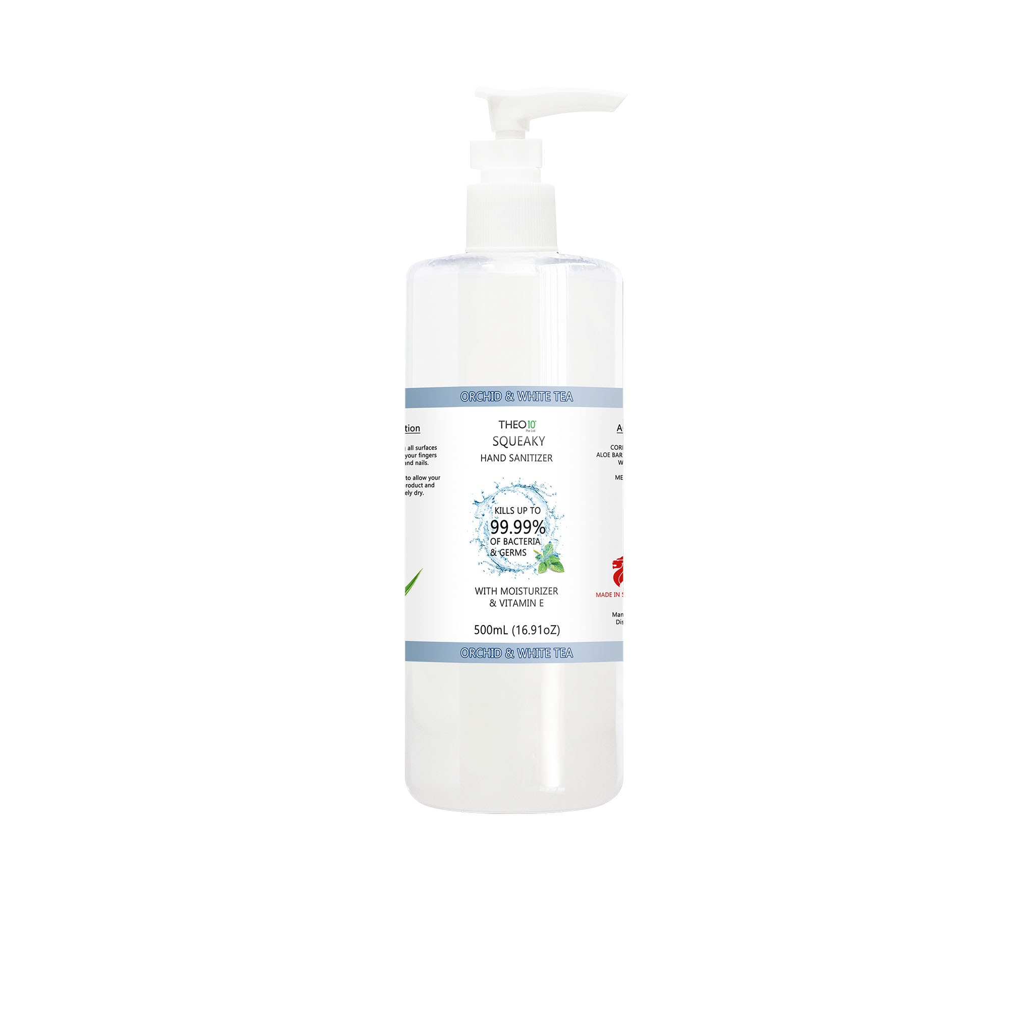 Theo10® Squeaky Hand Sanitiser (500mL)