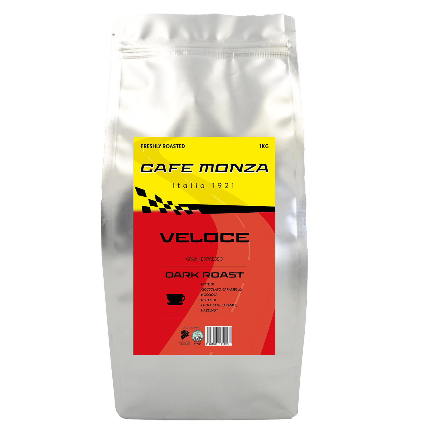 Cafe Monza Coffee Beans - Veloce Blend 1kg