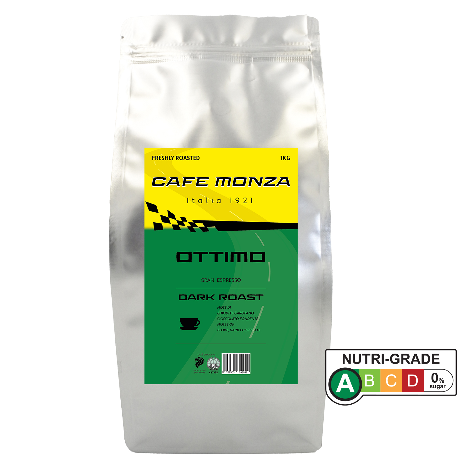 Café Monza Coffee Beans - Ottimo Blend 1kg